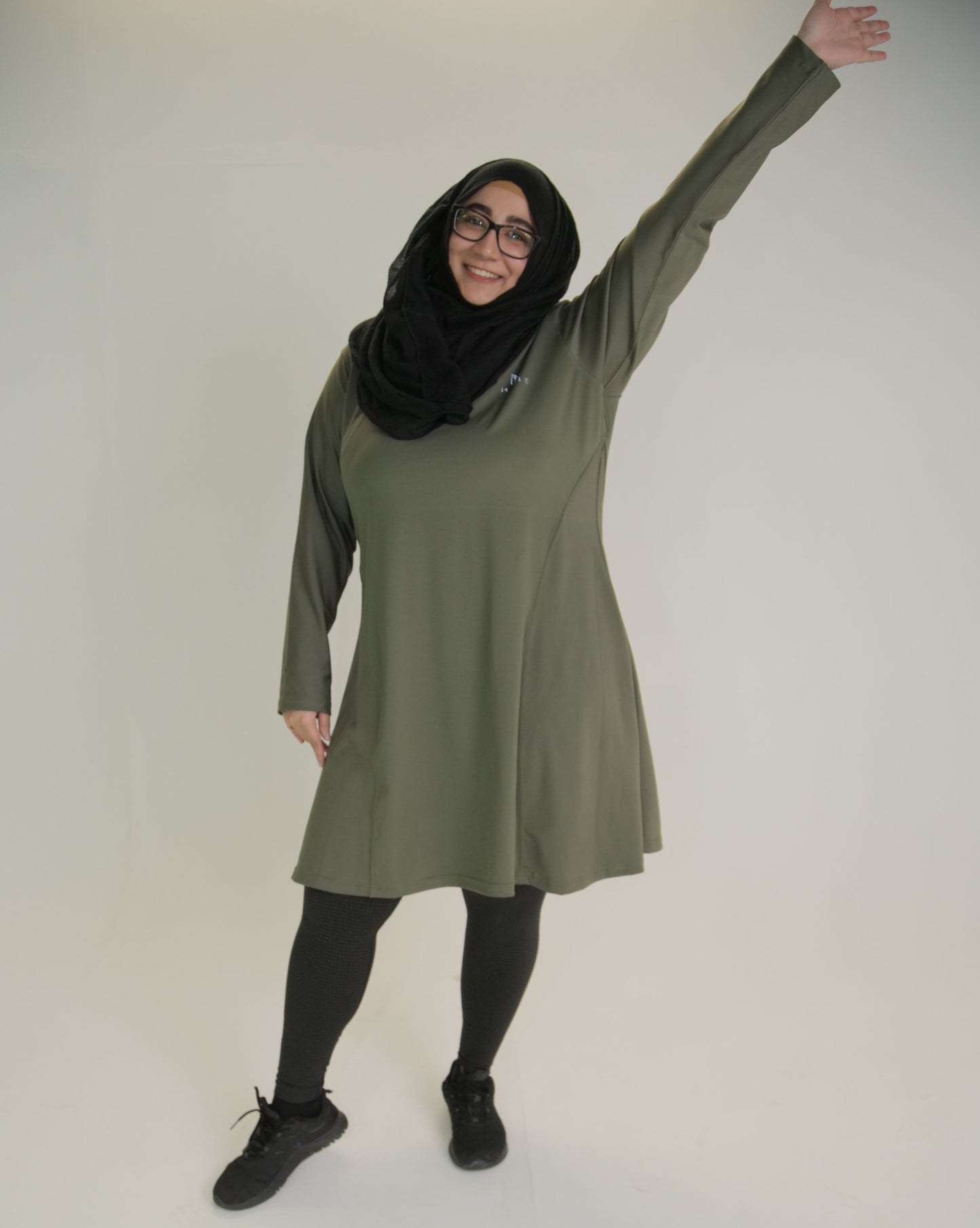 Saba X MINE - Curvy Girls Modest Activewear Top